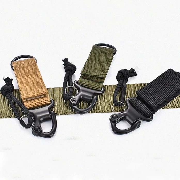 10Pcs outdoor backpack strap clasp Quickdraw Carabiner camp water bottle hanger tactical holder hook