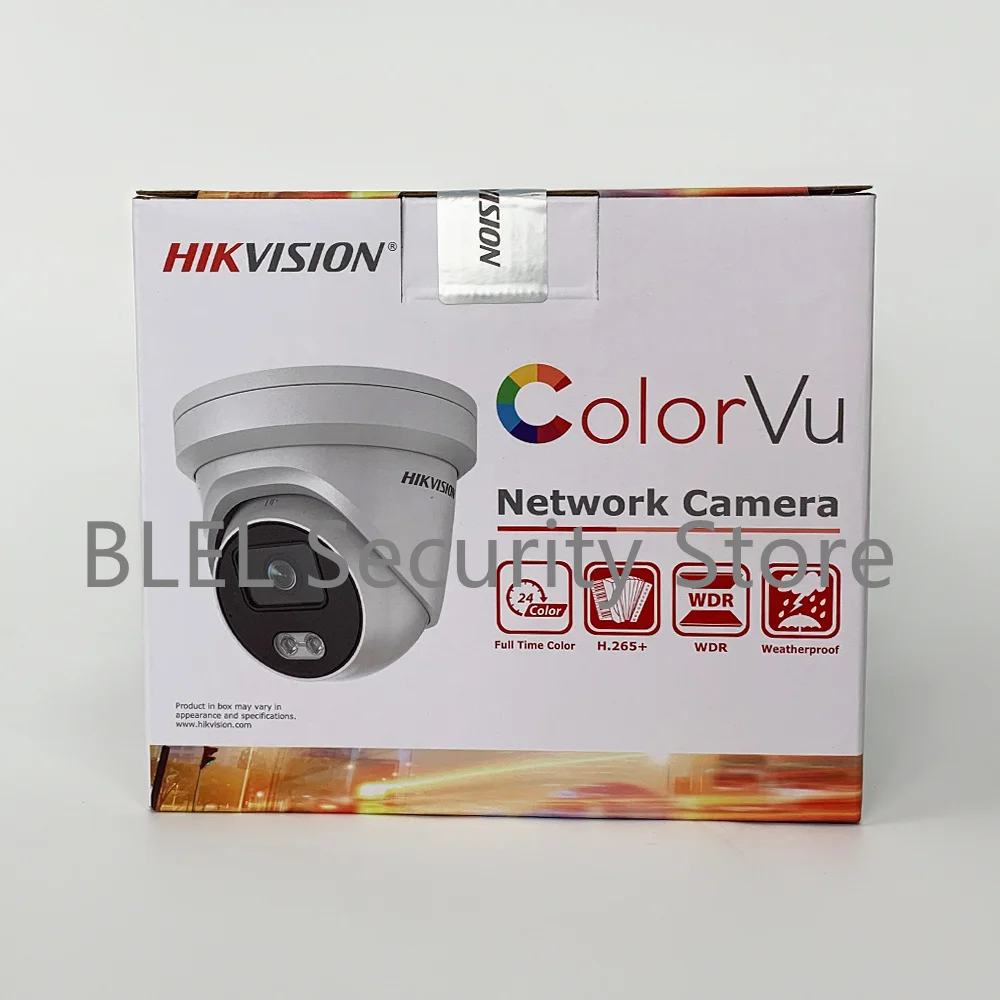 Hikvision DS-2CD2347G2-LU 4MP IP Camera ColorVu Bullet PoE  Built-in Microphone 24/7 Colorful image Human Vehicle Classification