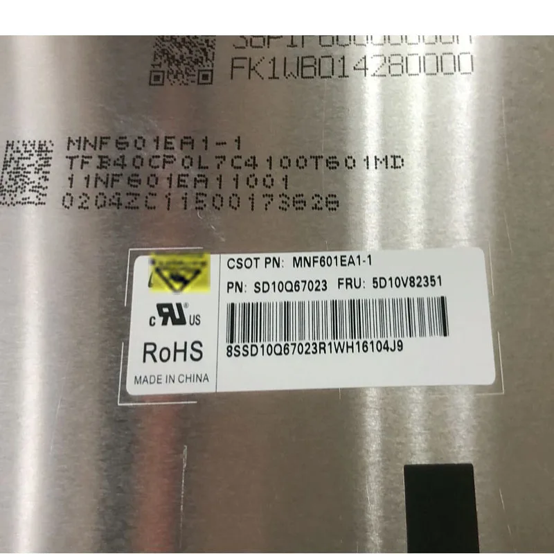 Imagem -03 - Fru 5d10v82351 Mnf601ea11 Ne156qum-n6a V3.1 15.6 Polegadas 3840x2160ips Uhd 40pin Edp 72 Ntsc 600 cd m Tela Lcd sem Parafuso