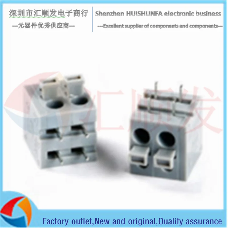 KF211R-5.0 أفقي التوصيل 250 فولت/10A 5.0 مللي متر الملعب الربيع نوع PCB محطة