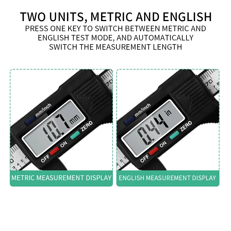 Alat Ukur Penggaris Alis Tato 150Mm Vernier Elektronik Digital Alat Pengukuran Mikrometer Microblading LCD