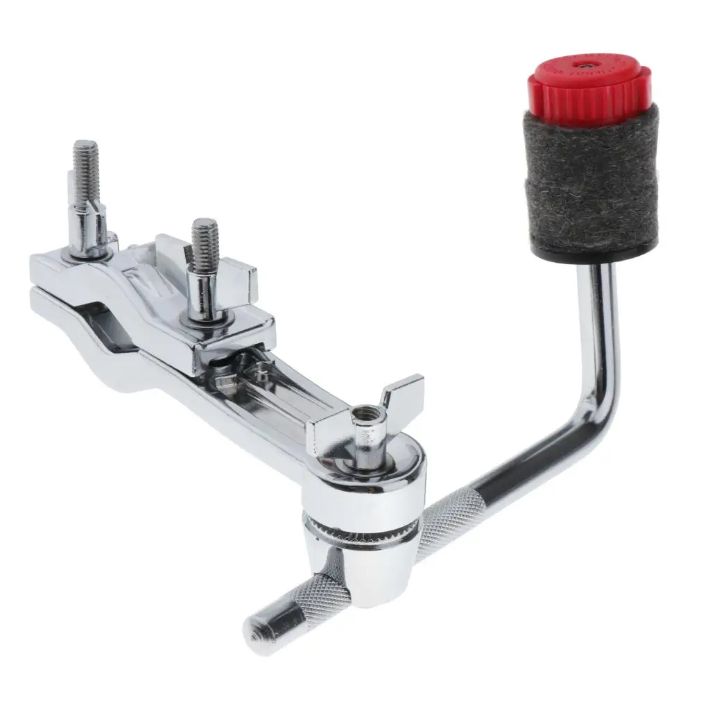 Medium Cymbal Attachment Arm Clamp Holder with Quick-Set Mate Felt Washers for Cymbal Stand Mount Attachment Accessories