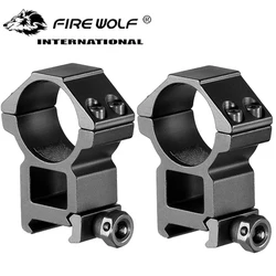 2pcs Rifle Tactical High Profile 30mm Scope Rings 20mm Dovetail Rail Mount