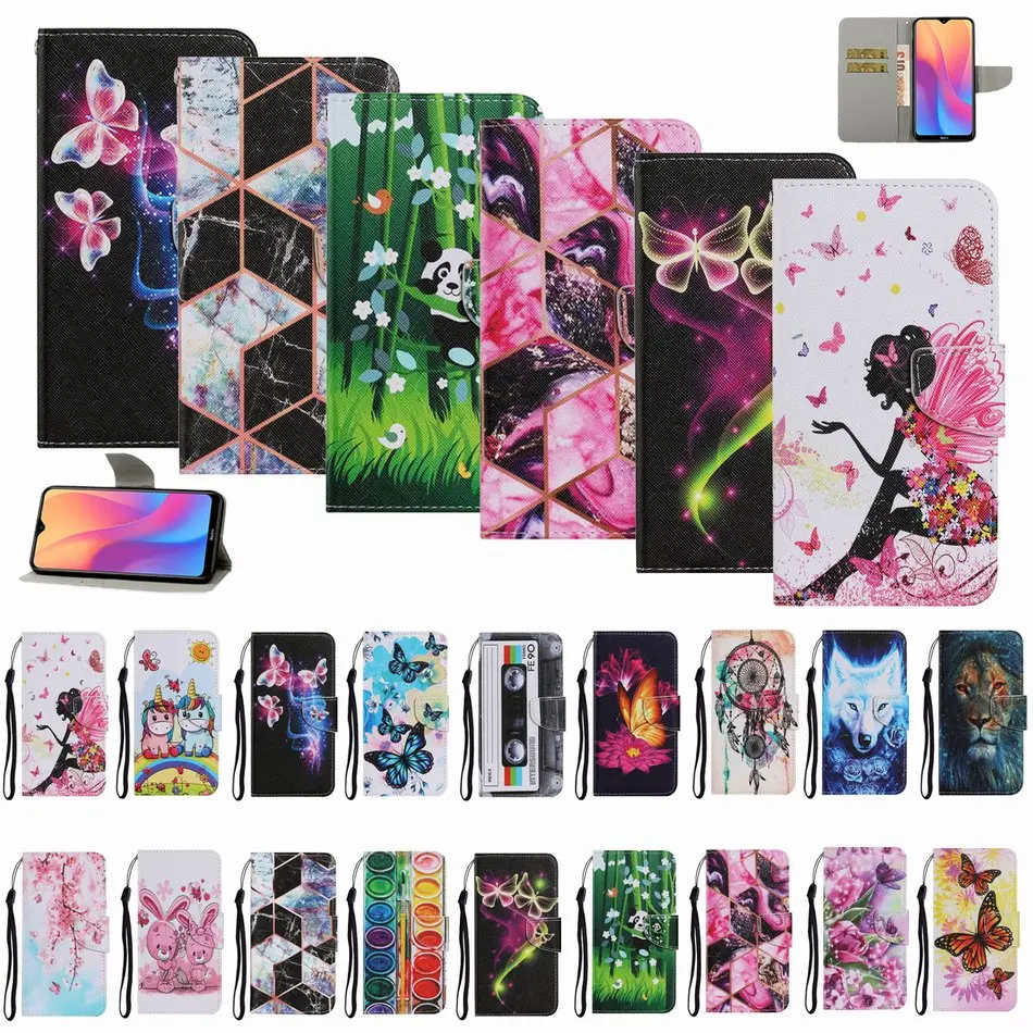 Wzorzysty pokrowiec na telefon komórkowy Etui do Samsung Galaxy A22 A31 A32 A40 A41 A42 A50 A30S A50S A51 A52 A70 A71 A72 4G 5G P20F