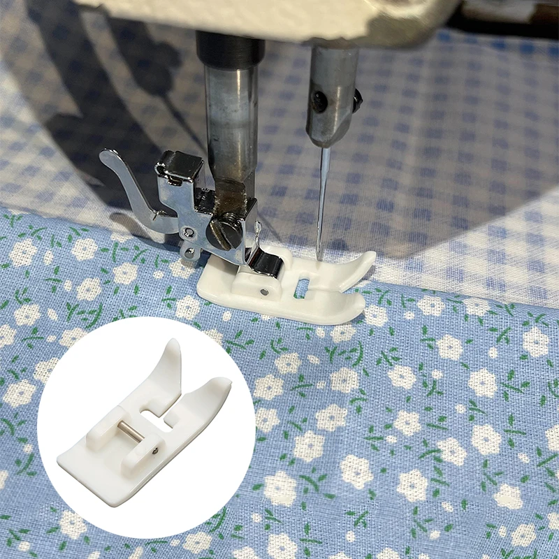 1Pc Sewing Foot Non-stick Pressure Foot Snap On Sewing Presser Foot Leather pressure Home machine Multi-Function 32.5x15.5mm