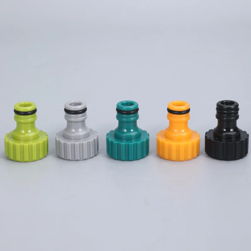 

5Pcs Plastic 3/4'' Nipple Tap Connector 25mm Female Thread Faucet Joint Adapter Garden Irrigation Fitting Hose Quick Connector