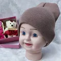 Gorro de Bebé Color Caqui