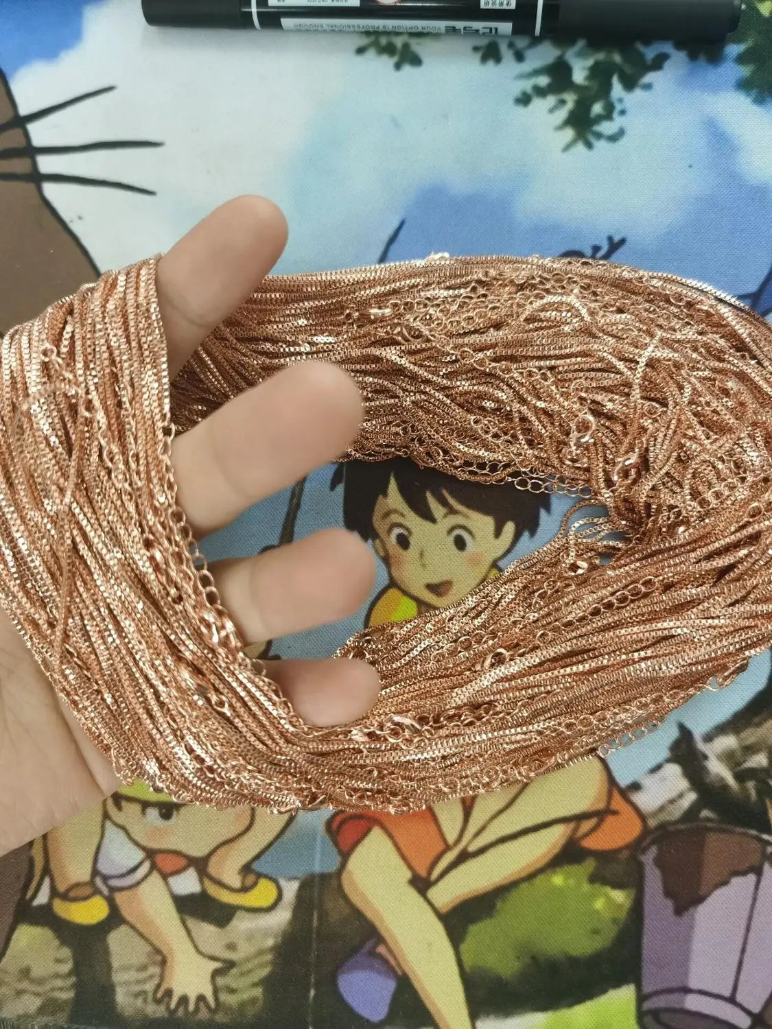 Nidin Top Quality Copper Zircon 3 Colors Chains Extended Extension Necklace For Jewelry Link Making Findings Wholesale