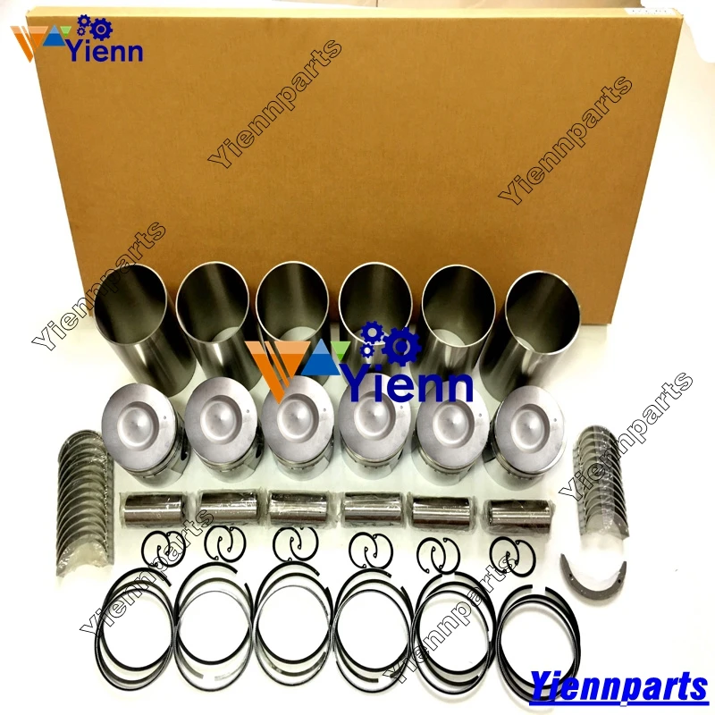 

6D34 6D34T Overhaul Rebuild Kit For Mitsubishi Engine Fuso Truck Kobelco Kato HD820 SK230-6 SK350-6 Repair Parts Piston Gasket