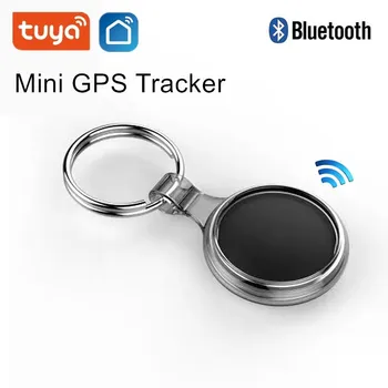 Tuya สมาร์ท GPS Locator Keychain Mini GPS Tracker ยาวสแตนด์บายแม่เหล็ก SOS อุปกรณ์ติดตามรถ GPS Anti-Lost trackers Locator