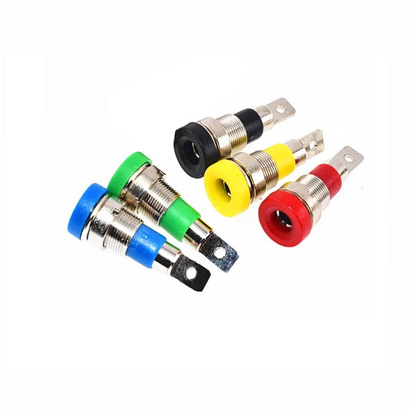 20pcs/lot 2mm 4mm Banana Jack Female Terminal Panel Socket Terminals Test Instrumentation
