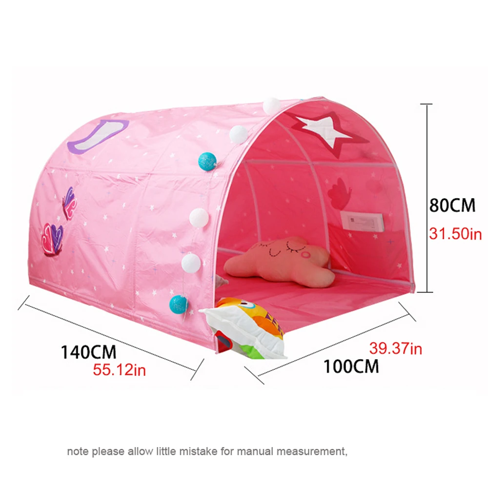 Spelen Tent Baby Ortable Vouwen Kindje Klein Huis Kinderen Indoor Play Tent Bed Meisje Kasteel Outdoor Spelen Kruipen Tunnel