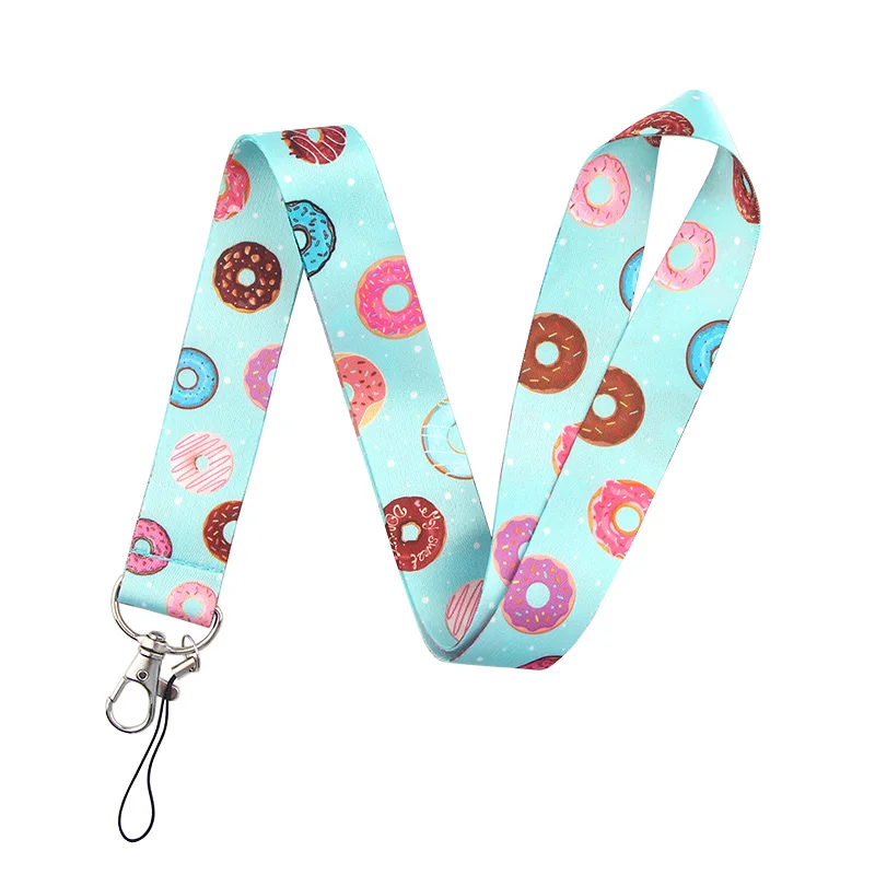 LT683 귀여운 나태 회화 아트 넥 스트랩 Lanyards 키 체인 배지 홀더 ID 카드 패스 교수형 밧줄 Lariat 열쇠 고리 액세서리 선물