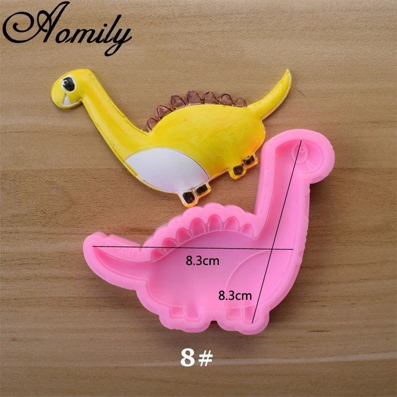 Aomily 3D Dinosaur Shaped Silicone Molds Cake Chocolate Mold Cake Decorating Tools Fondant Sugarcraft Ice Block Soap Mould