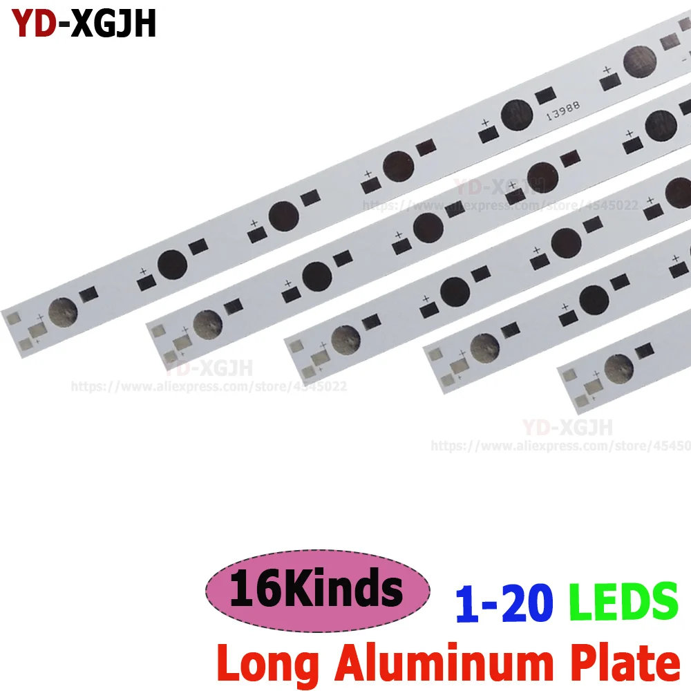 White Aluminum plate 1/3/5W High-Power LEDs 150MM 300MM 400MM 500MM 595MM for 3W5Wradiator Hydroponics aquarium growing tube DIY