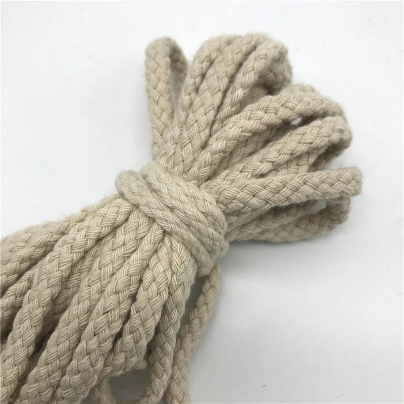 25yards 7mm Cotton Rope Craft Decorative Twisted Cord Rope For Handmade Decoration DIY Lanyard Ficelles Couleurs Thread Cord