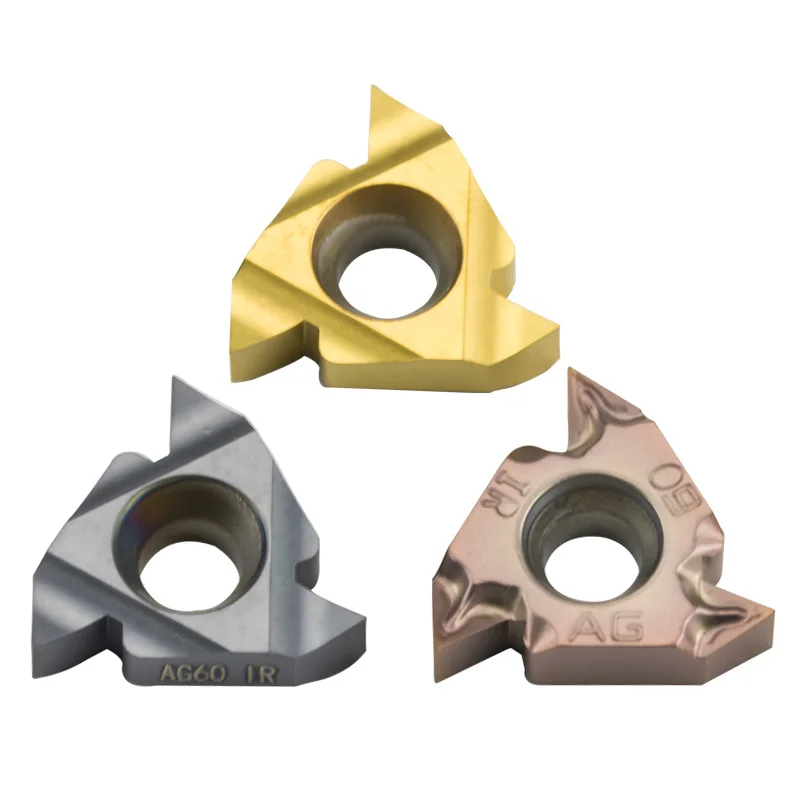 Carbide Rosca Inserção Peças de Aço Rosca Turning Ferramenta Lâmina para Snr Bar Torno Cnc 10 Pcs 16ir