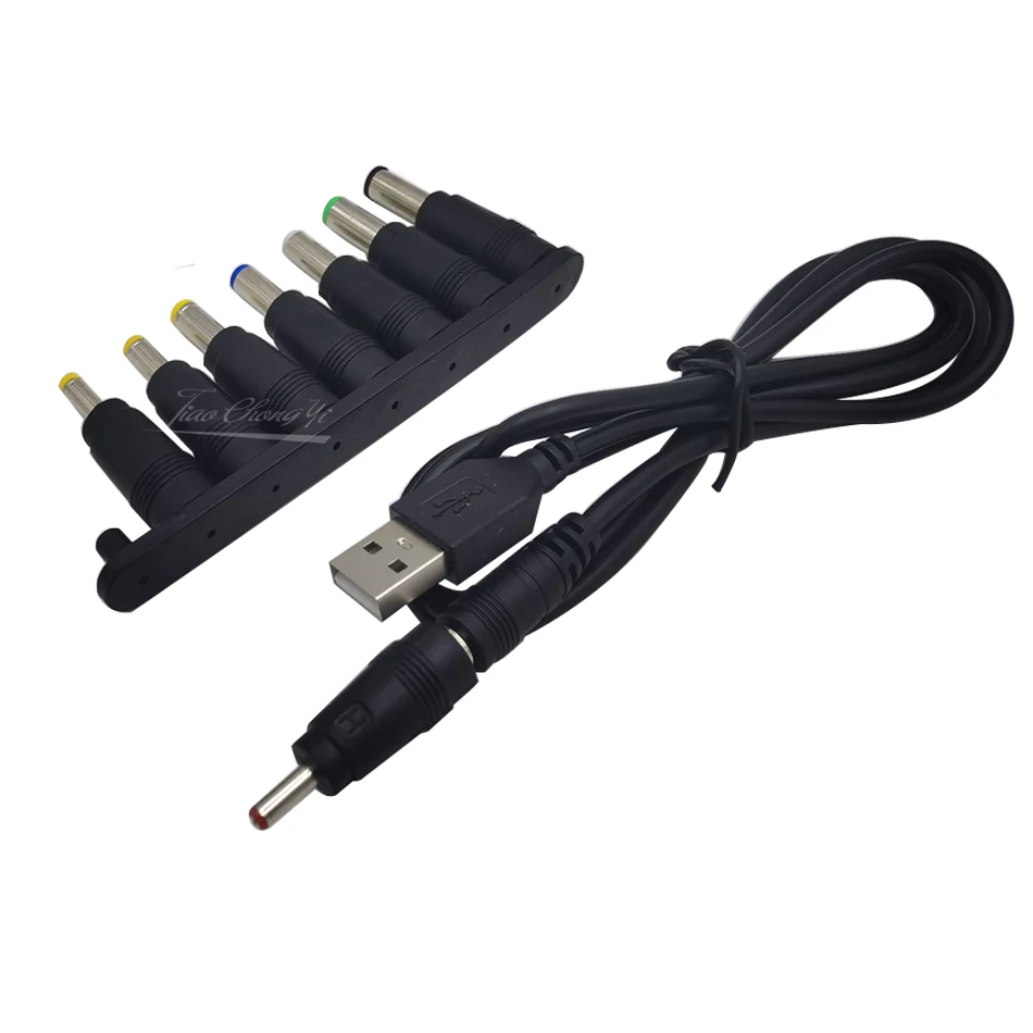 1set USB to DC Power Cable Universal USB to DC Jack Charging Cable Power Cord Plug Connector Adapter for Router Mini Fan Speaker