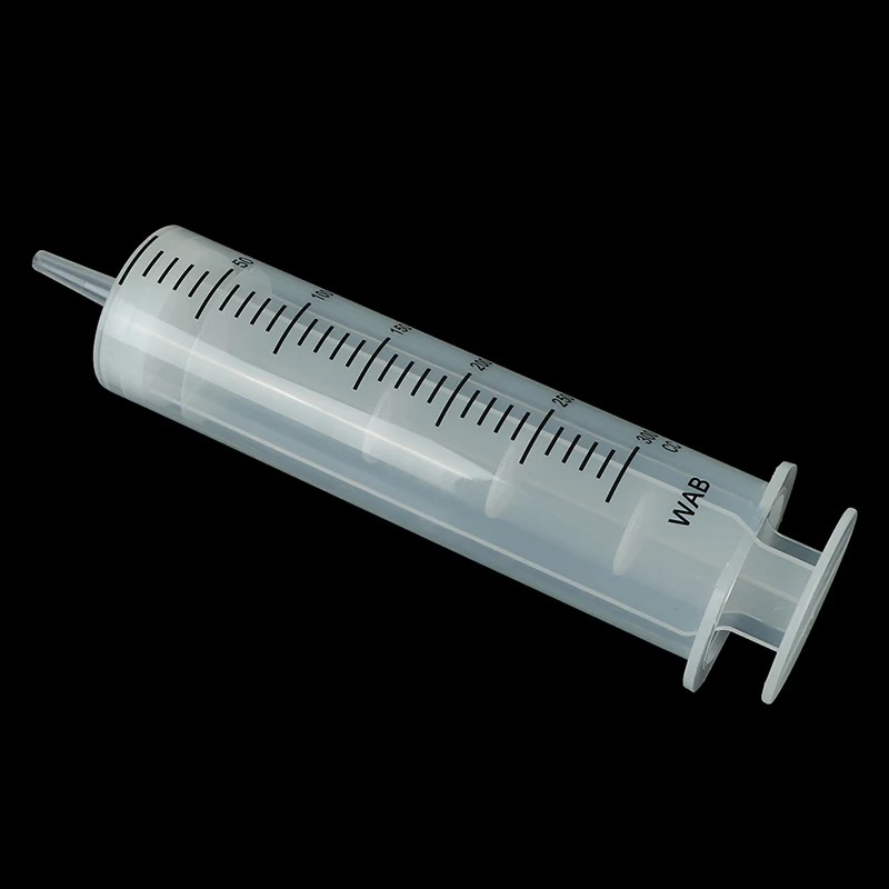 HOT! 300ml Plastic Syringe Large Capacity Syringe Transparent Reusable Sterile Measuring Injection Syringe Nutrient Hydroponics