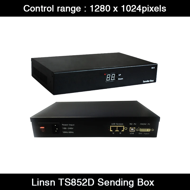 

Linsn Synchronous Sending Box One Pack One Sending Card TS852D Full Color LED Display Control Panel External Sending Box