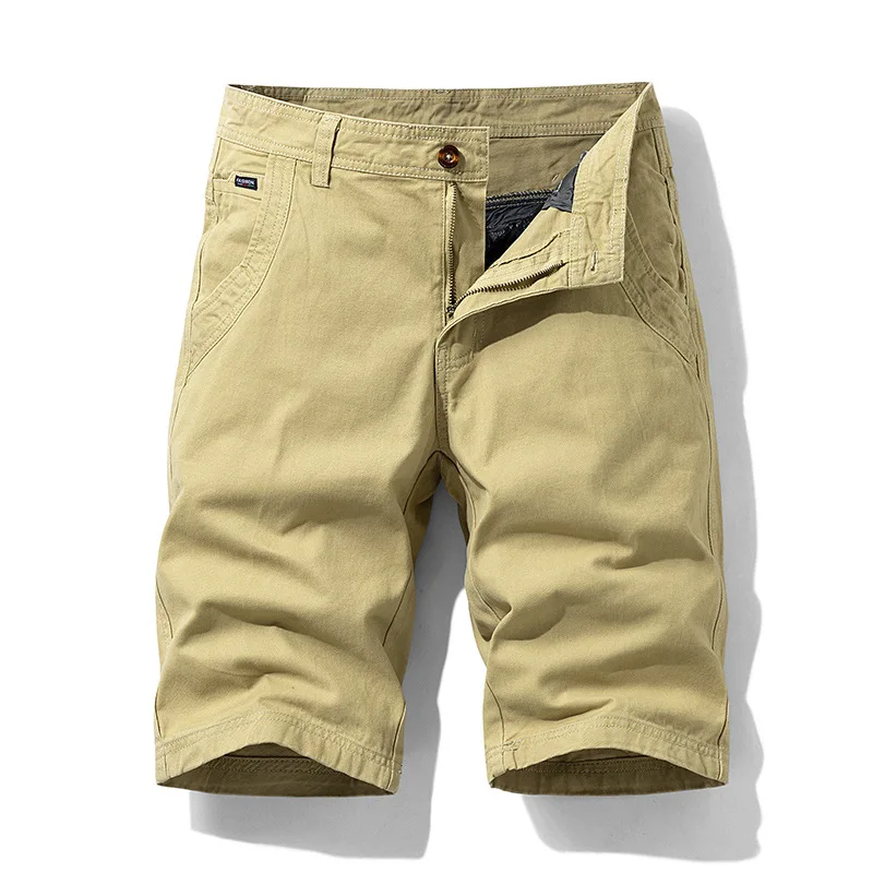 Red Cargo Shorts Men Cotton Bermuda Male New 2024 Summer Men's Baggy Military Zipper Pants Male Cheap Tactical Shorts