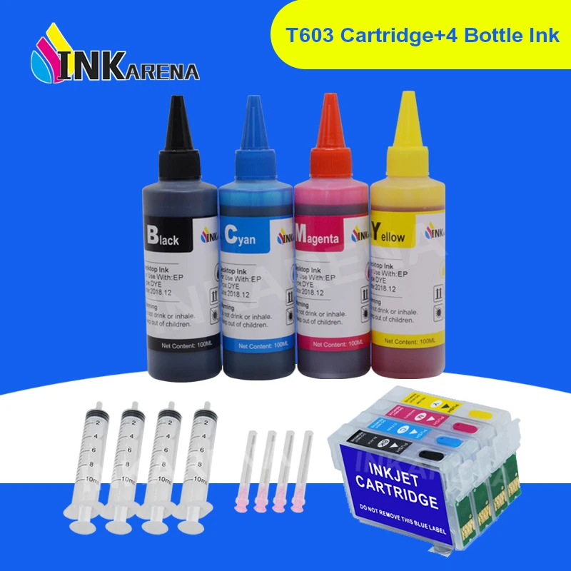 INKARENA T603XL 603XL Ink Cartridge with chip for Epson XP-2100 XP-2105 XP-3100 XP-3105 XP-4100 XP-4105 WF-2810 WF-2830 WF-2835