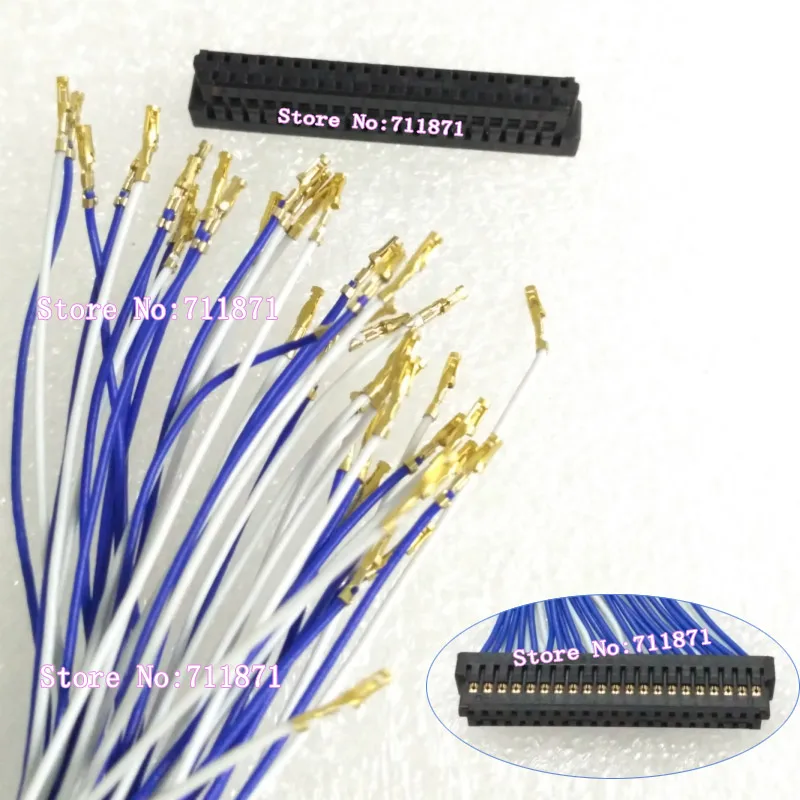 1,0 paso 41Pin DF9 1258 Cable de pantalla Lcd línea DF9 41Pin 1258 Cable de línea de pantalla DF9 41P 20P + 21P 1258 cable de pantalla 41P 41Pin DF9