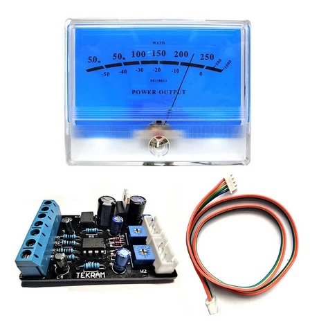 Płyta sterownika/1 szt. Miernik VU/2 szt. Miernik VU/2 szt. Miernik VU + 1 szt. Płyta sterownika Klasyczny McIntosh Lake Blue DB Table Audio z podświetleniem