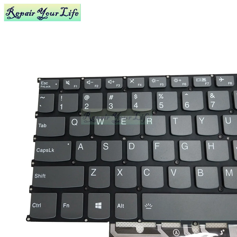 لوحة مفاتيح بإضاءة خلفية لـ Lenovo IdeaPad ، لوحات مفاتيح إنجليزية ، الولايات المتحدة والمملكة المتحدة ، SN20W65236 ، 5-15 ، 5-15iil05 ، 15ITL05 ، 15ARE05 #3