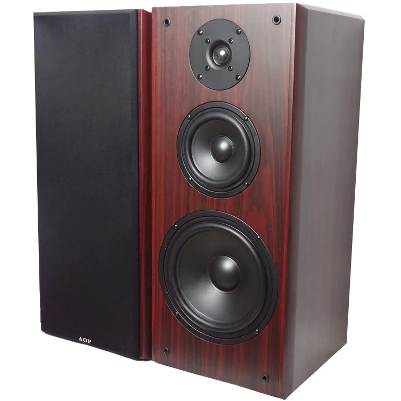 KYYSLB 8ohm 80W 218 8 Inch High Medium and Low Three-way Frequency Bookshelf Hifi Speaker Wooden Passive Floor Front Speaker