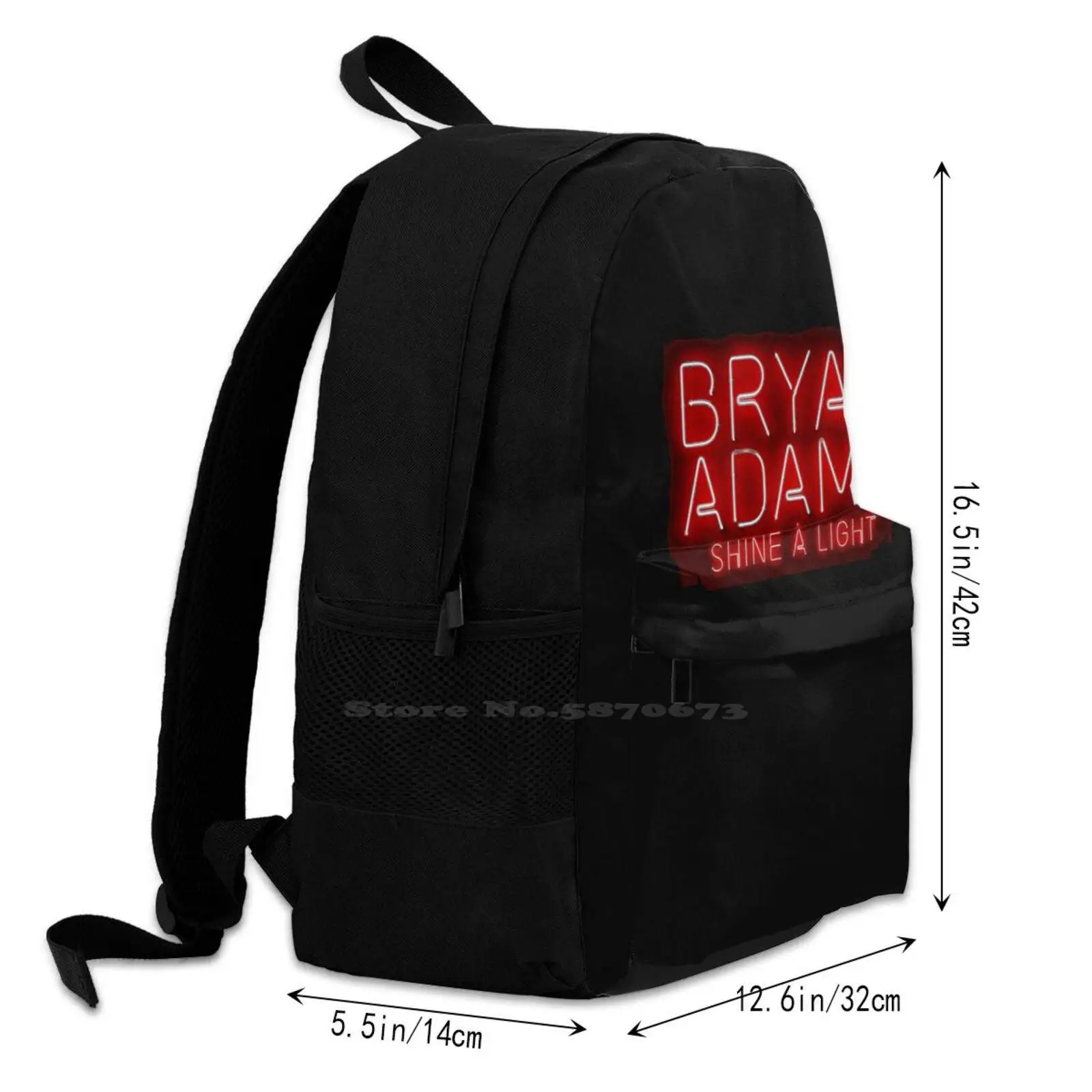 Shine A Light Bryan Tour 2019 Globaltv Adams Bag Backpack For Men Women Girls Teenage Black Shine A Light Bryan Tour 2019