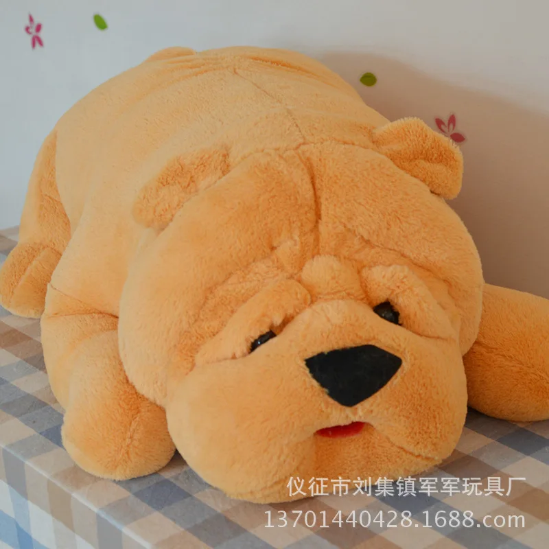 2021 Hot PP Cotton Filled Plush Toys Shaggy Dog Pillow Car Dog Cushion Pillow Plush Toys Orange Cushion Low Price Wholesale