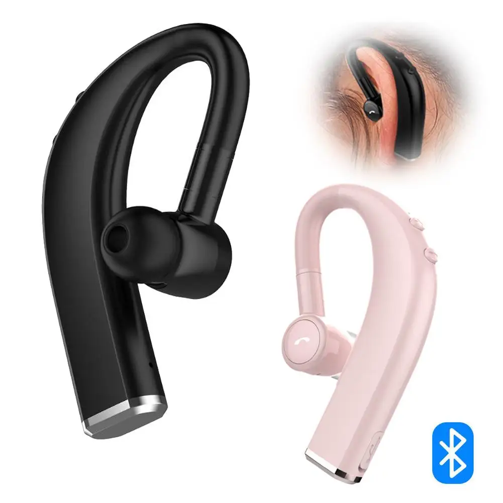 180° Rotating Noise Reduction Wireless Earphones Over-Ear Stereo Driving Headset with Mic for Android iOS iPhone