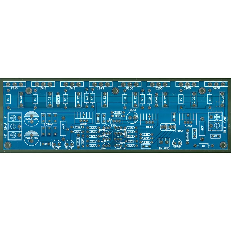 

Empty PCB board Upgraded Version Mono 400W Power Amplifier Board 1943 + 5200 High Power Rear Power Amplifier Board