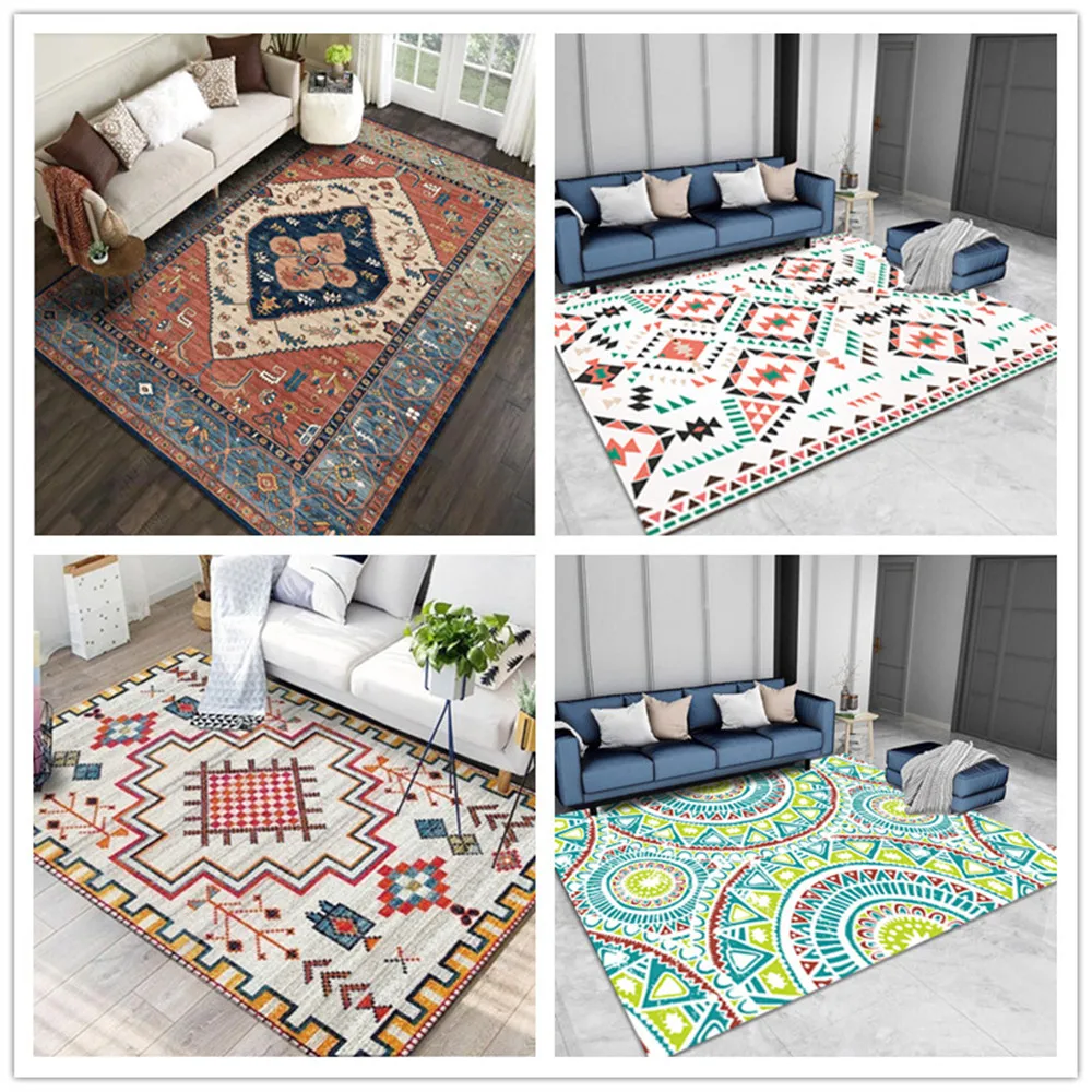 

Nordic ethnic style rug retro carpet Bohemian Moroccan home decorate carpets for living room bedroom mat coffee table floor rugs