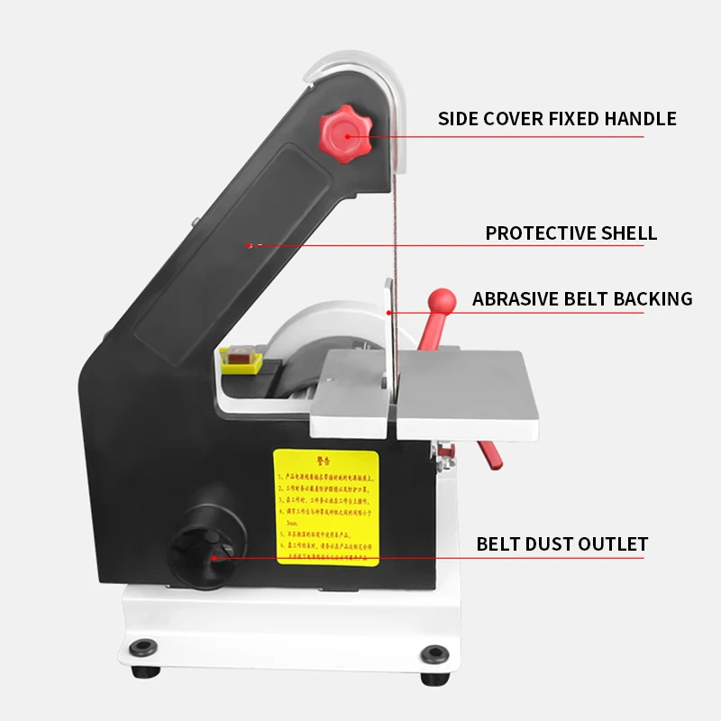 Bench top polishing machine, round sand disc, belt grinder, sanding and polishing machine JBDS-4113