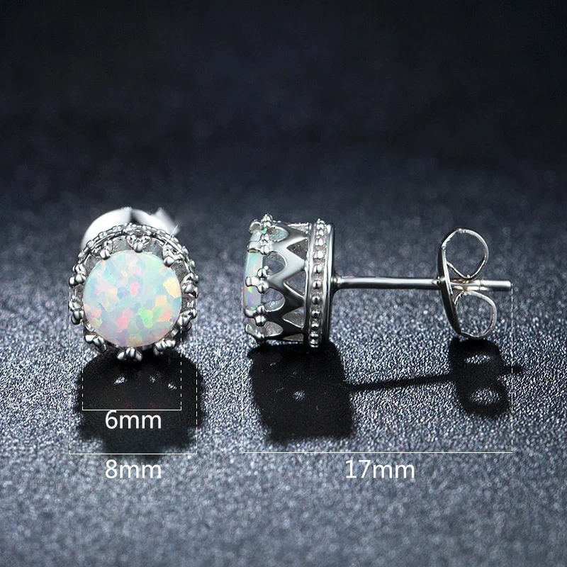 2026 Elegant Crown Design Stud Earrings For Women Fashion Jewelry Accessories Wedding Girl Gift Cute Women Earrings