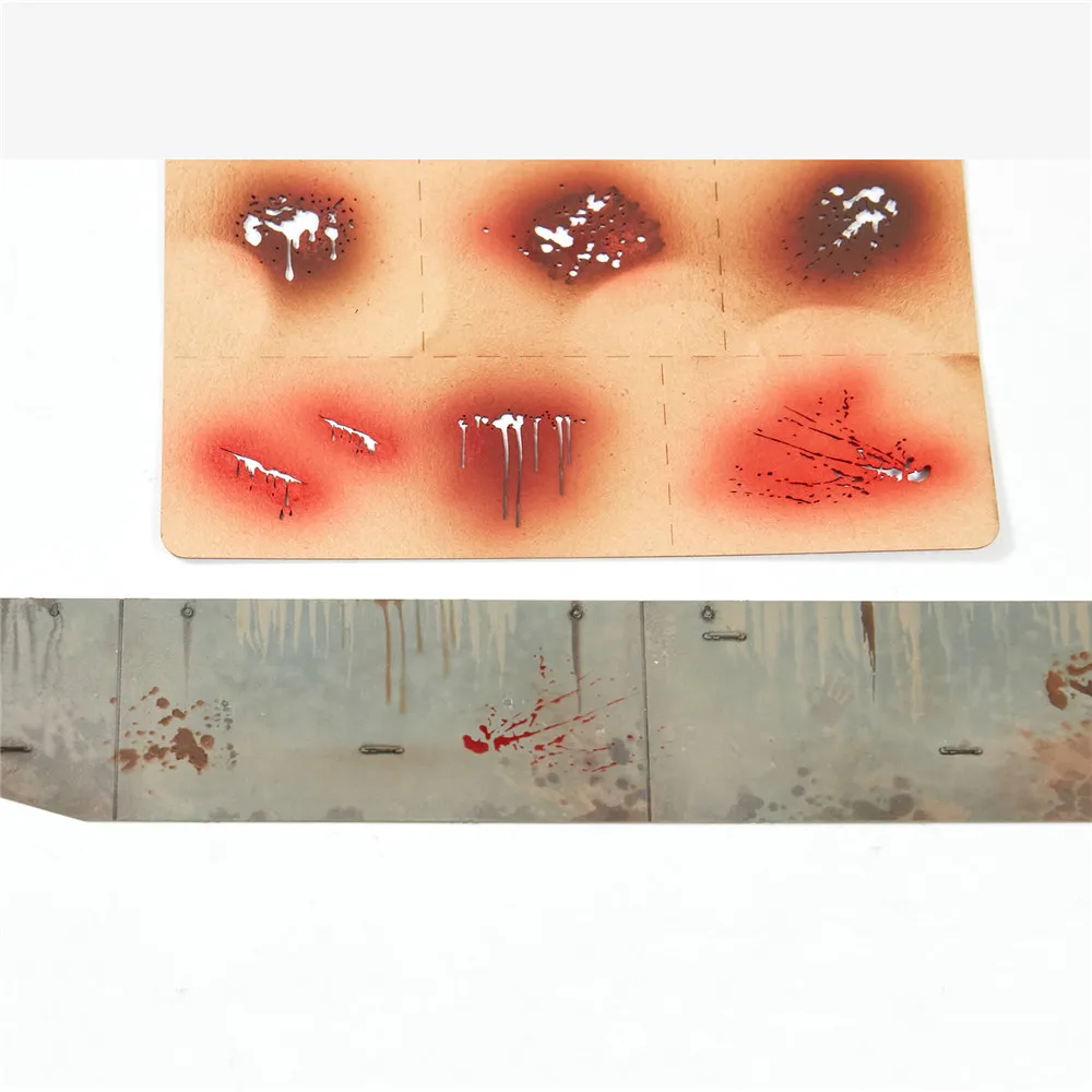 

Splashes Effects Airbrush Stencils Mould Tools for 1/35 1/48 1/72 Scale LIANG-0005 Model Bloodstain Effect Tool DIY Accessories