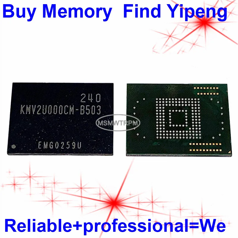 KMV2U000CM-B503 BGA169Ball EMMC 32GB Mobilephone Memory New original and Second-hand Soldered Balls Tested OK