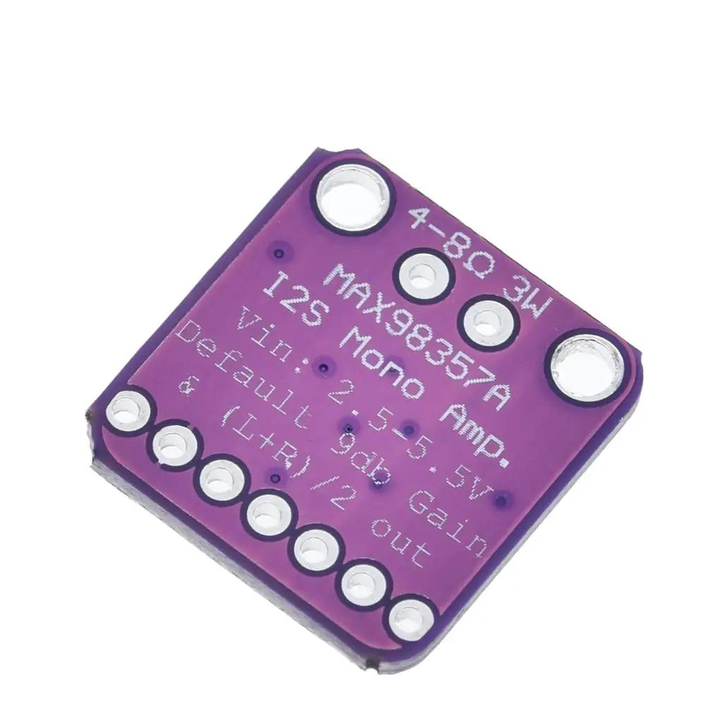 Max98357 I2S 3W amplificador clase D interfaz de ruptura Módulo Decodificador Dac Placa de Audio sin filtro para Raspberry Pi Esp32