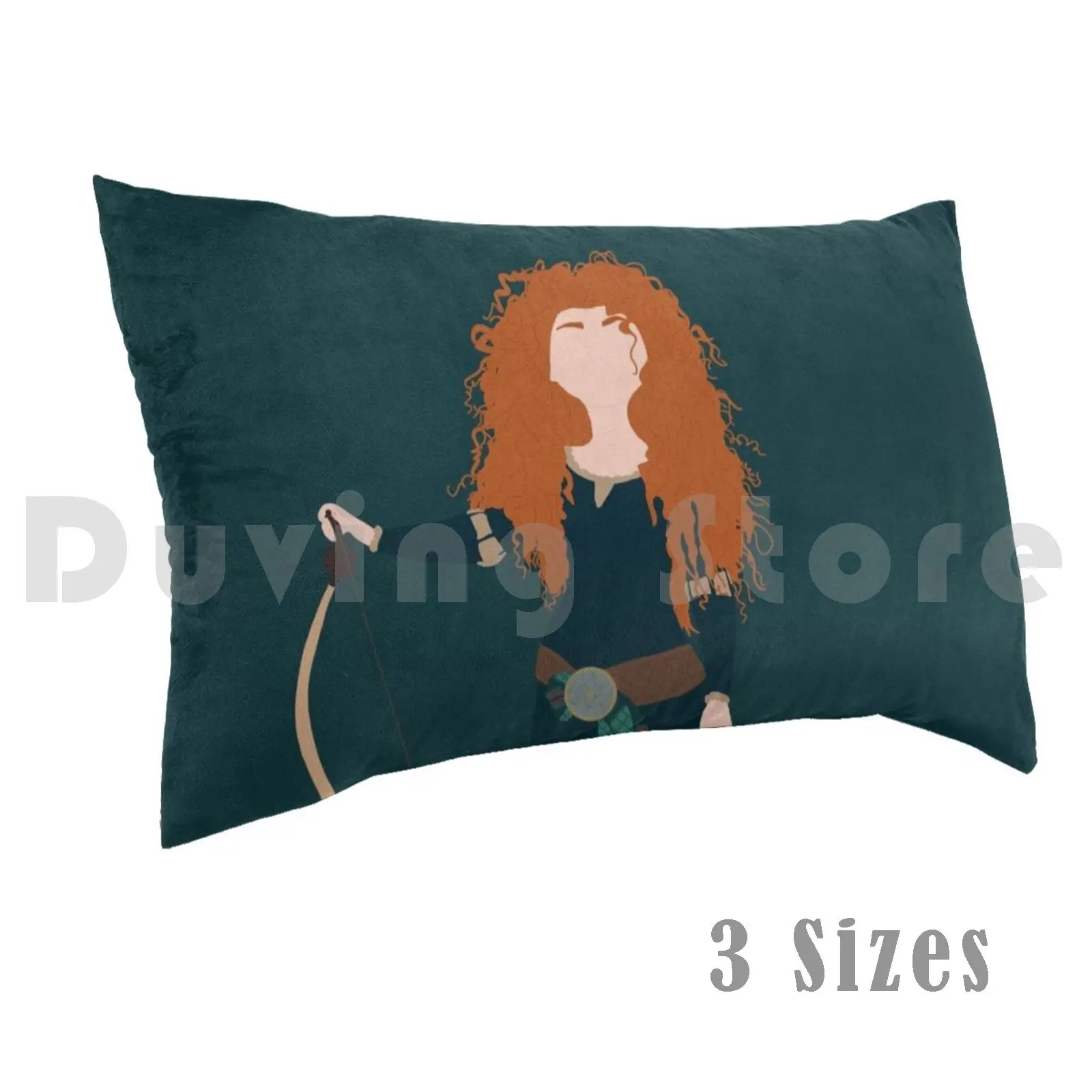 Estoy disparado por mi propia funda de almohada de mano impresa 50x75 Mérida Brave Princess Pixar