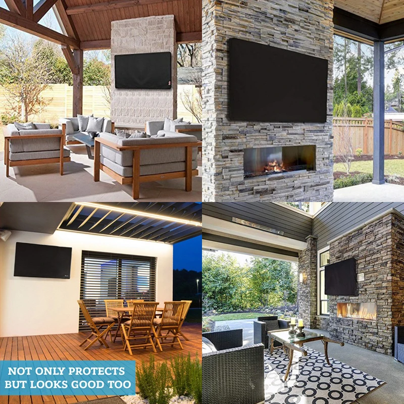 TV Cover for 22 55 inch LCD TV Dust-proof Microfiber Cloth Protect LED Screen Weatherproof Outdoor Waterproof TV Cover