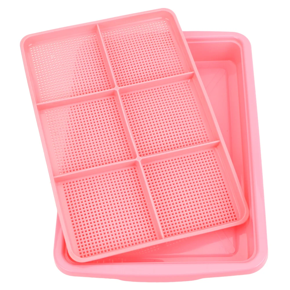 Double Layer Bean Sprouts Growing Wheat seedlings Nursery Pots Planting Dishes Plate Seedling Tray 1 piece Plant Tool