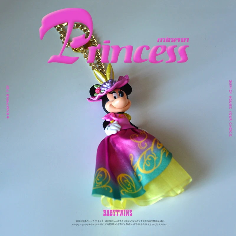 1PCS 11.5cm Exquisite workmanship  Disney Minnie dress ball style Japanese paradise collection ornament Pendant