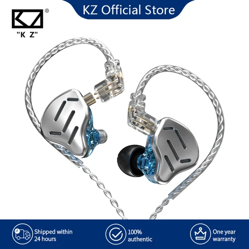 Auriculares KZ ZAX 16 unidades HIFI Bass In Ear Monitor tecnología híbrida auriculares con cancelación de ruido 7BA + 1DD auriculares deportivos