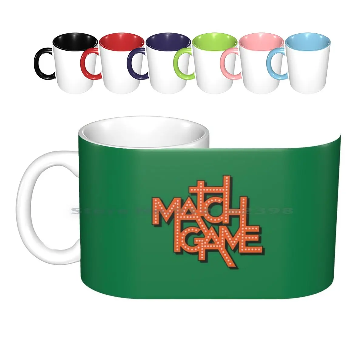 1970's Match Game T-Shirt Ceramic Mugs Coffee Cups Milk Tea Mug Match Game 1970s 70s 70s Wheel Of Fortune Match Game Brett