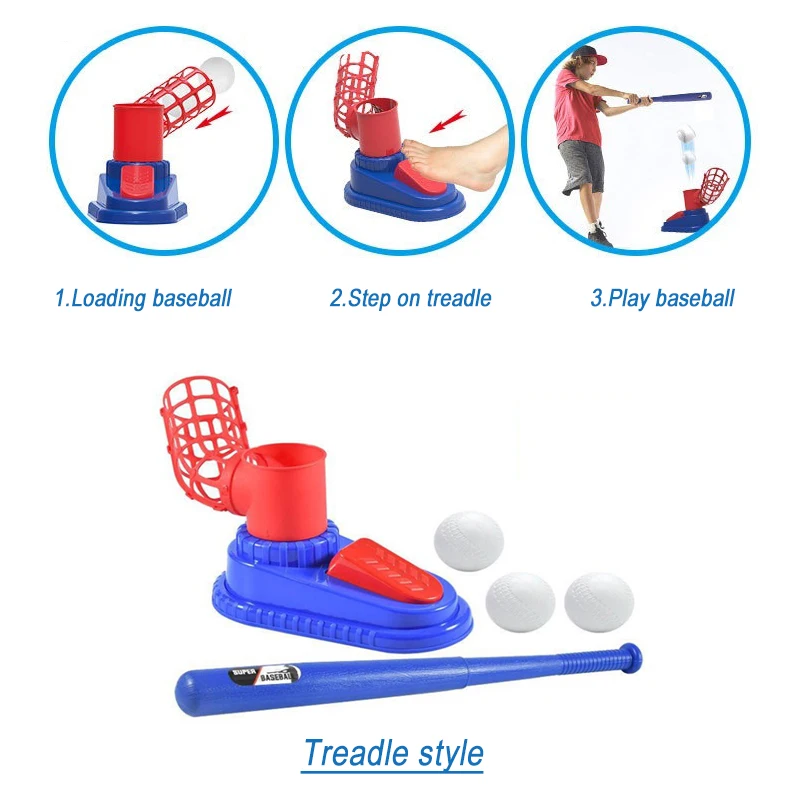 Games for kids Automatic Baseball Bat launcher Toy Set Baseball Training Toy For Boys Girls Tball Set Gifts For Little Kids