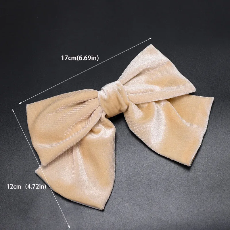 1PC Fashion Bow Hair Clip Black Velvet Hair Bows Hairpins For Women Elegant Barrette Girls Bowknot Headwear Hair Accessories Hot