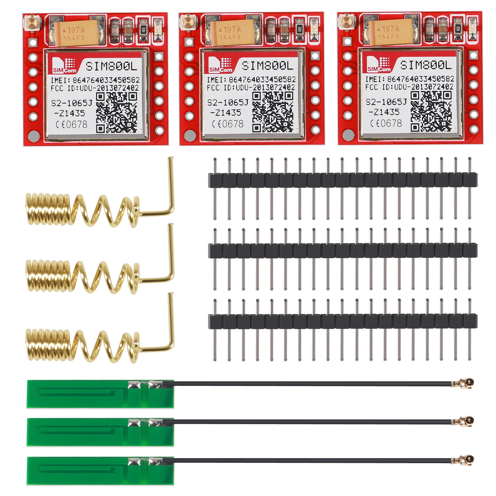 SIM800L GPRS GSM وحدة مايكرو سيم بطاقة النواة رباعية النطاق TTL المنفذ التسلسلي هوائي PCB اللاسلكية واي فاي مجلس لاردوينو هاتف ذكي
