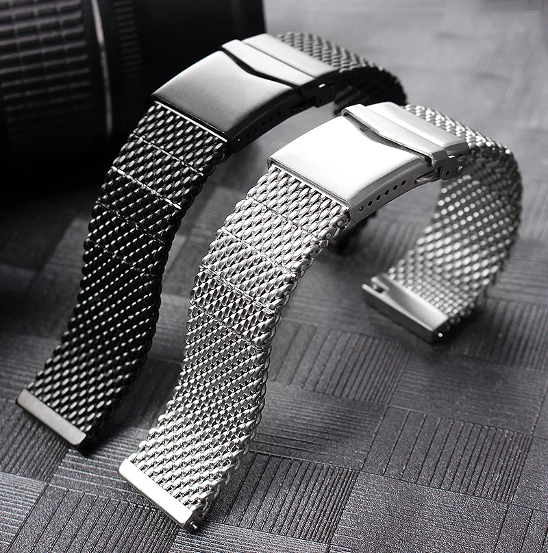 The thickened refined steel watchband for Breitling Seiko No.5 CITIZEN sky Eagle IWC Watch Chain 22mm men\'s watch strap